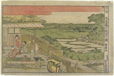 Perspective Print: Scene from Act 6 of the Forty-seven Ronin by Utagawa Toyokuni